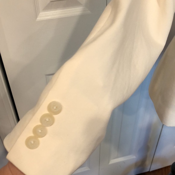 Ralph Lauren Black Label Ivory Silk Suit Jacket - Picture 4 of 12